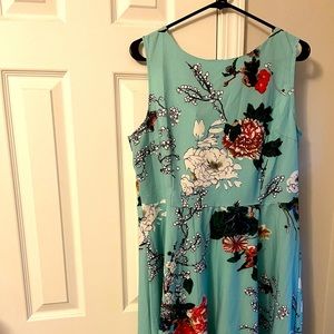 XL summer floral dress